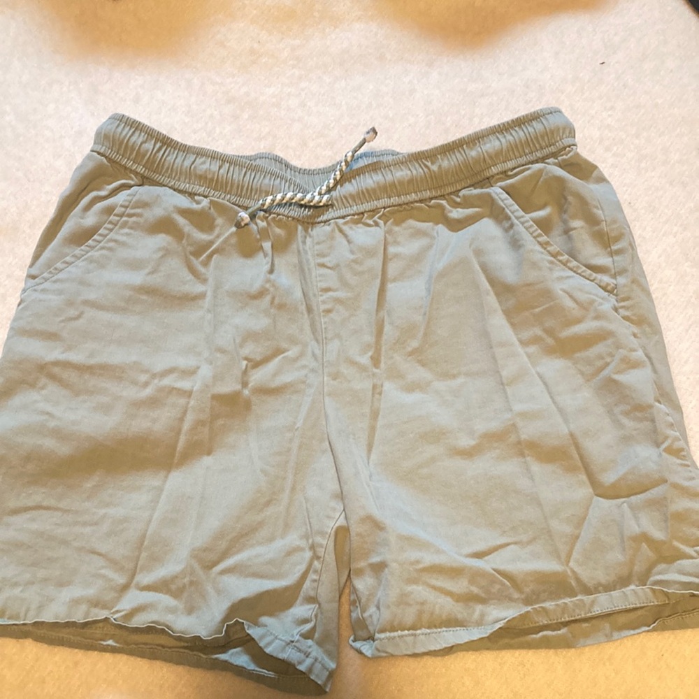 Green Cotton Shorts
